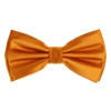 Marigold Satin Finish Silk Pre-Tied Bow Tie with Matching Pocket Square SPTBT-239