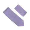 Lavender Micro-Grid Solid Silk Neck Tie Set SWTH-13