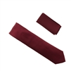 Burgundy Pin Dot Silk Necktie With Matching Pocket Square SWTHPD-23