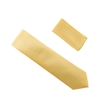 Golden Yellow Pin Dot Silk Neck Tie Set SWTHPD-38