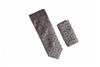 Metallic Brown and Gold Designed Necktie with Matching Pocket Square WTH-833