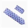 Silver & Lavender Paisley Designed Necktie With Matching Pocket Square WTH-970