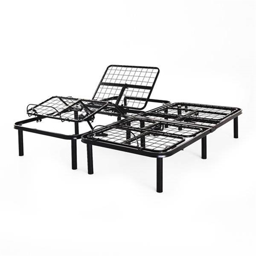 Adjustable Full Electric Steel Bed Base with Remote in Split King