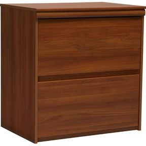 2-Drawer Lateral File Cabinet in Contemporary Plum Finish