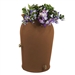 Terra Cotta 50-Gallon Plastic Urn Rain Barrel with Planter Top