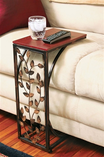 Leaf Scroll Side Sofa Tray Table