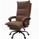 Double Padded Executive Massage Heated Office Chair Brown