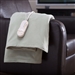 Sage Green Comfort Knit Heated Electric Warming Throw Blanket