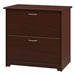 2-Drawer Lateral File Cabinet in Cherry Wood Finish