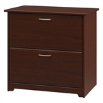 2-Drawer Lateral File Cabinet in Cherry Wood Finish