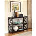 3-Tier Black Sofa Table Bookcase Living Room Shelves