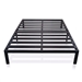 California King Metal Platform Bed Frame with Heavy Duty Slats