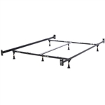 California King Heavy Duty Metal Bed Frame with Headboard Footboard Brackets