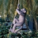 Outdoor Monkey Garden Statue Climbing Hemp Rope