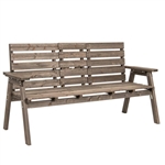 FarmHouse Foldable Center Fir Wooden Outdoor Bench