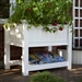 Elevated Planter Raised Grow Bed in White Vinyl