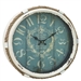 17-inch Nautical Blue Vintage Style Wall Clock