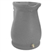 Dark Grey Granite 65 Gallon Plastic Urn Rain Barrel with Planter Top