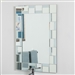Contemporary 31.5 x 23.6 inch Rectangle Bathroom Mirror with hand cut Mirrors Edging