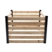 244 Gallon Outdoor Cedar Wooden Compost Bin in Natural Black Wood Finish