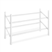 2-Tier Stackable Shoe Rack Organizer Storage Shelves in White