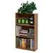 Light Cherry Finish 3-Tier Storage Shelves Bookcase