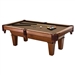 7Ft Brown Wool Cloth Top Pool Table with 2 Cues and Billiards Balls