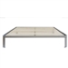 Full size Luna Metal Platform Bed Frame with Wooden Slats