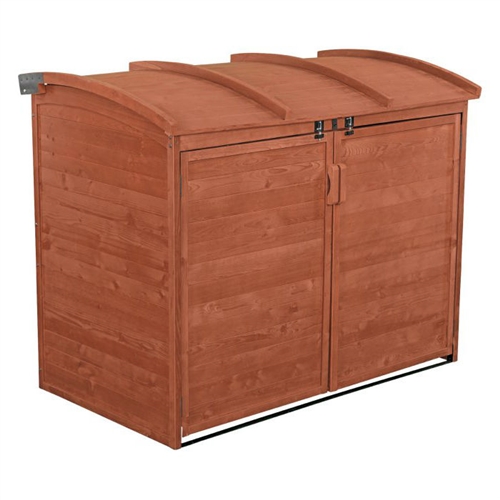 Outdoor 34-inch x 62-inch Wooden Storage Shed with Lockable Doors