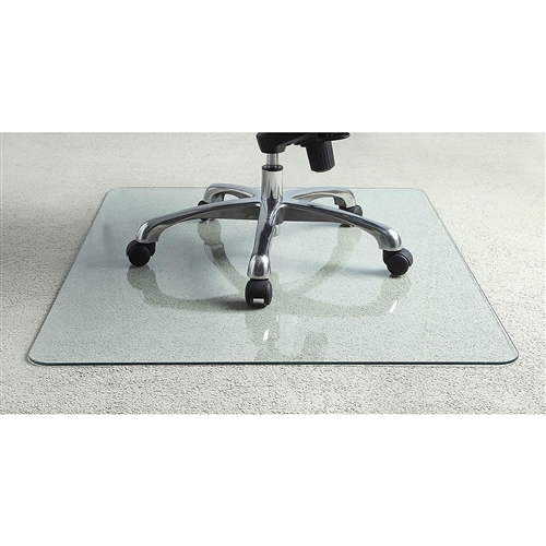 Heavy Duty 50 Inch Tempered Glass Chair Mat