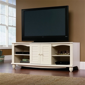 White TV Stand Entertainment Center - Holds up to 62-inch TV