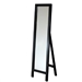 Contemporary Free-standing Floor Mirror in Espresso Wood Finish