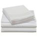 Queen size 4 Piece Sheet Set in White Microfiber