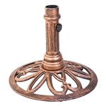 Bronze Finish Outdoor Cast Iron Patio Umbrella Base