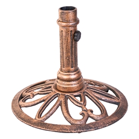 Bronze Finish Outdoor Cast Iron Patio Umbrella Base