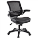 Modern Black Mesh Back Ergonomic Office Chair  with Flip-up Arms