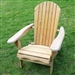 Folding Adirondack Chair in Natural Wood Finish