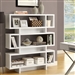 White Modern Bookcase Bookshelf for Living Room Office or Bedroom