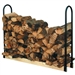 Adjustable Length Firewood Log Rack for Indoor or Outdoor Use