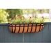 30-inch Window/Deck Planter with Coco Liner in Black