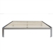 Queen size Luna Metal Platform Bed Frame with Wood Slats