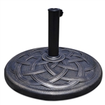 Round Bronze Finish Heavy Duty Outdoor Umbrella Base Stand