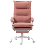 Double Padded Executive Massage Heated Office Chair Salmon