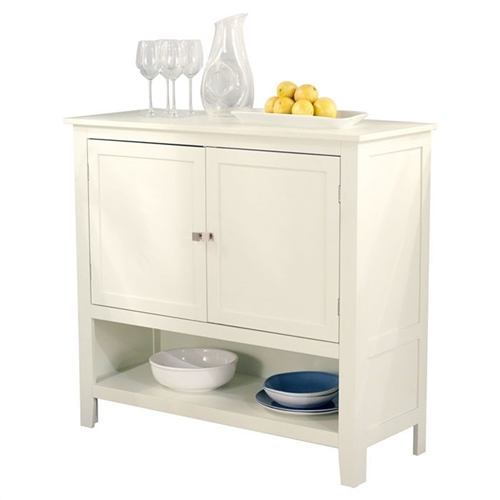 Kitchen Dining Storage Cabinet Sideboard Buffet Server in Antique White