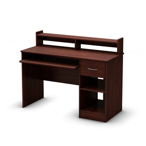 Eco-Friendly Computer Desk Table in Cherry - Great for Kids Teens Adults