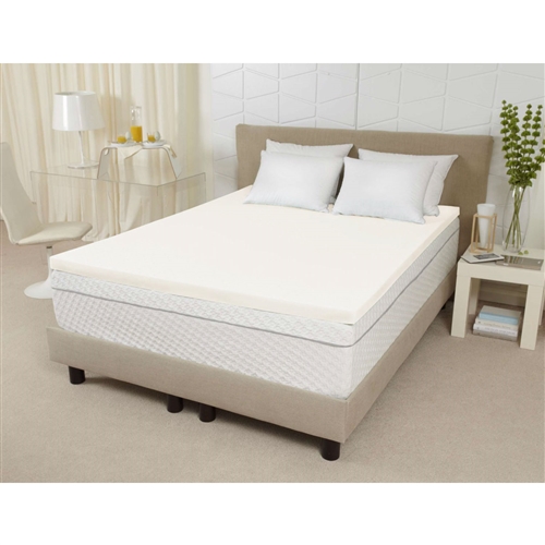 King size 3-inch Thick Ventilated Memory Foam Mattress Topper