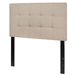 Twin size Modern Beige Taupe Fabric Upholstered Headboard