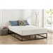 Twin size 10-inch Low Profile Modern Metal Platform Bed Frame with Wooden Slats