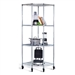 Heavy Duty 4-Tier Corner Storage Rack Shelving Unit with Casters