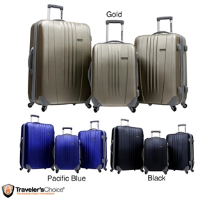 3-Piece Hard-side Expandable Spinner Luggage Set